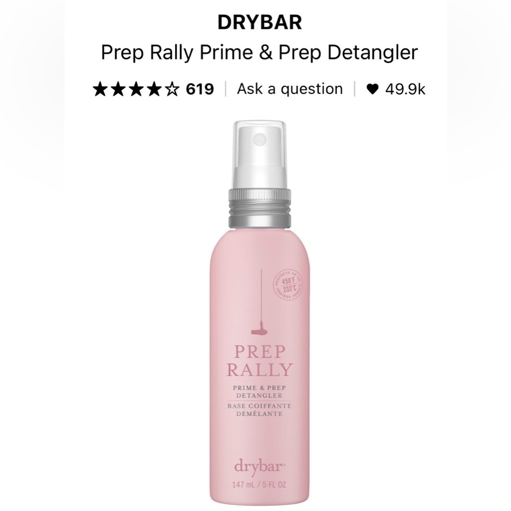 Drybar Prep Rally Prime & Prep Detangler- Never Used